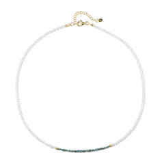 Collier en argent et Diamant bleu