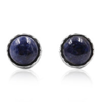 Boucles d'oreilles en argent et Sodalite