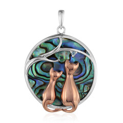 Pendentif en argent et Coquillage d'Abalone
