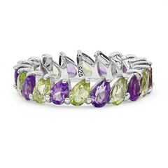 Bague en argent et Améthyste