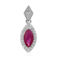 Pendentif en argent et Rubis de Birmanie
