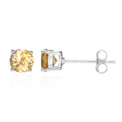 Boucles d'oreilles en argent et Citrine