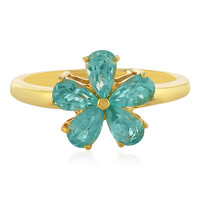 Bague en argent et Apatite bleue
