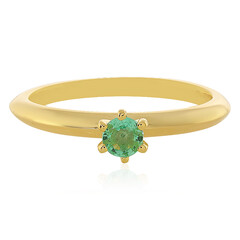 Bague en argent et Emeraude d'Ethiopie