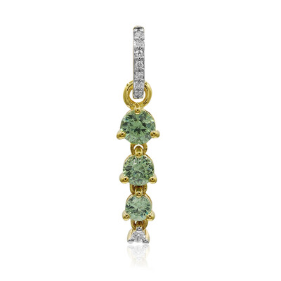 Pendentif en or et Grenat Démantoïde de Madagascar (John Ferry)