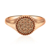 Bague en or et Diamant rose de France SI1 d'Argyle 
