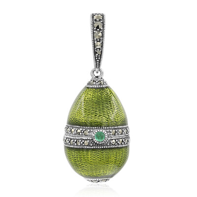 Pendentif en argent et Emeraude