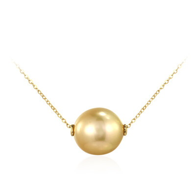 Collier en or et Perle dorée des mers du sud (TPC)