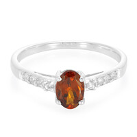 Bague en argent et Grenat Hessonite