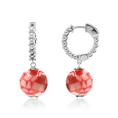 Boucles d'oreilles en argent et Mosaïque de nacre (Dallas Prince Designs)