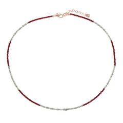 Collier en argent et Rubis de Tanzanie