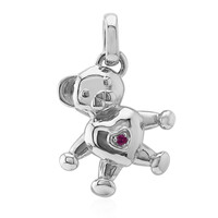 Charm en argent et Rubis