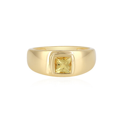 Bague en argent et Béryl jaune