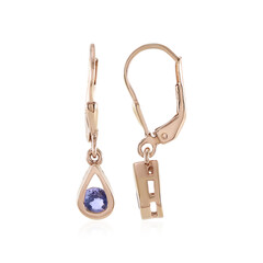 Boucles d'oreilles en argent et Tanzanite