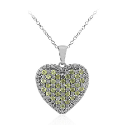 Collier en argent et Péridot de Birmanie