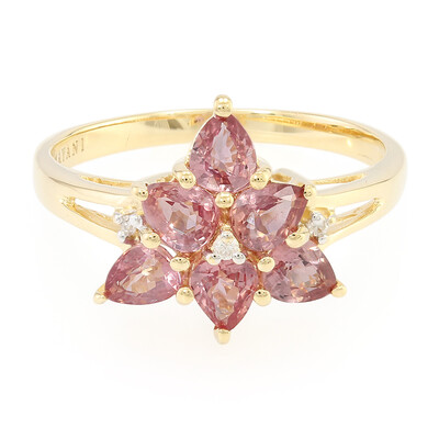 Bague en or et Saphir Padparadscha non chauffé (AMAYANI)