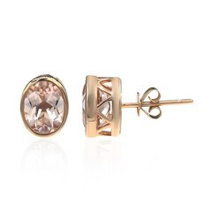 Boucles d'oreilles en or et Morganite AAA