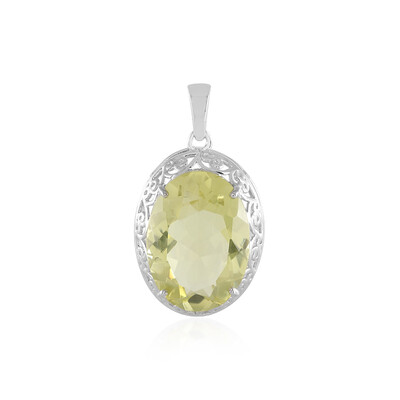 Pendentif en argent et Quartz citron
