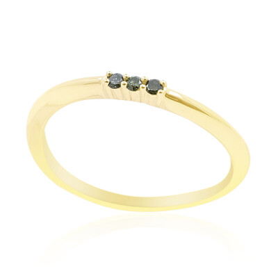 Bague en or et Diamant vert I1 (de Melo)