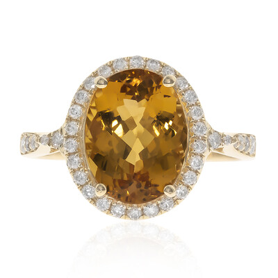 Bague en or et Topaze Impériale AAA (CIRARI)