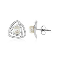 Boucles d'oreilles en argent et Perle de culture d'eau douce