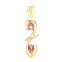 Pendentif en argent et Saphir Padparadscha