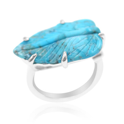 Bague en argent et Turquoise de Kingman (Anne Bever)
