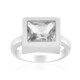 Bague en argent et Topaze blanche
