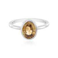 Bague en argent et Zircon mandarine