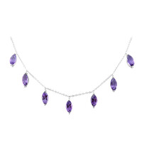 Collier en argent et Améthyste de Zambie (de Melo)