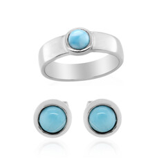 Bague en argent et Larimar