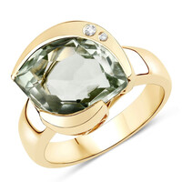 Bague en or et Améthyste verte (SUHANA)