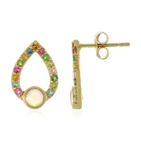 Boucles d'oreilles en or et Opale Welo (Adela Gold)