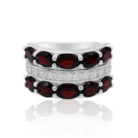 Bague en argent et Grenat