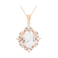 Collier en argent et Topaze blanche