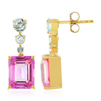 Boucles d'oreilles en argent et Topaze jubilaire
