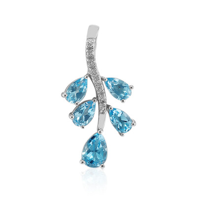 Pendentif en argent et Topaze de Marambaia