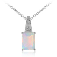 Collier en argent et Opale Welo