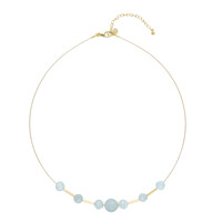 Collier en argent et Aigue-marine du Brésil