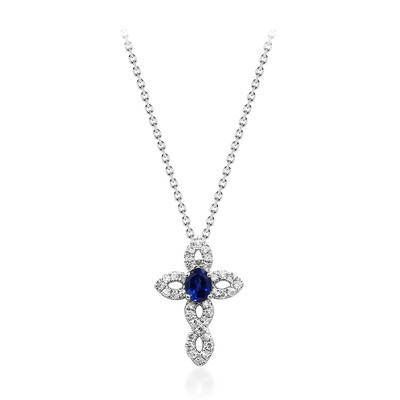 Collier en or et Saphir de Ceylan (CIRARI)