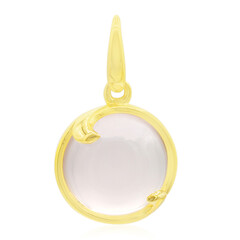Pendentif en argent et Quartz rose