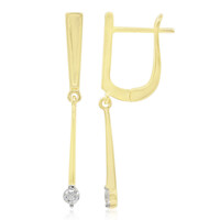 Boucles d'oreilles en or et Diamant SI1 (G)