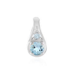 Pendentif en argent et Topaze bleu Suisse