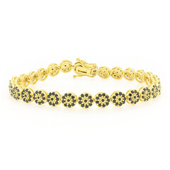 Bracelet en argent et Spinelle noir