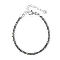 Bracelet en argent et Diamant noir