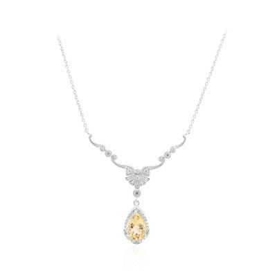 Collier en argent et Citrine