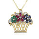 Collier en argent et Saphir bleu (Gems en Vogue)