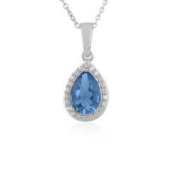 Collier en argent et Fluorite à couleur changeante