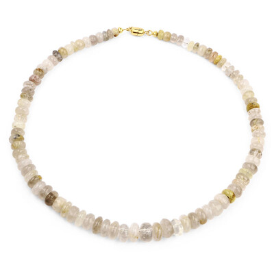 Collier en argent et Quartz rutile (Cheveux de Vénus)