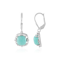 Boucles d'oreilles en argent et Amazonite